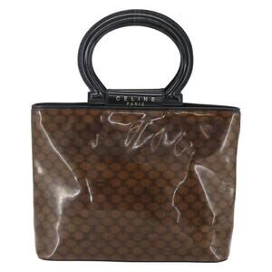 Celine Macadam Handbag Brown